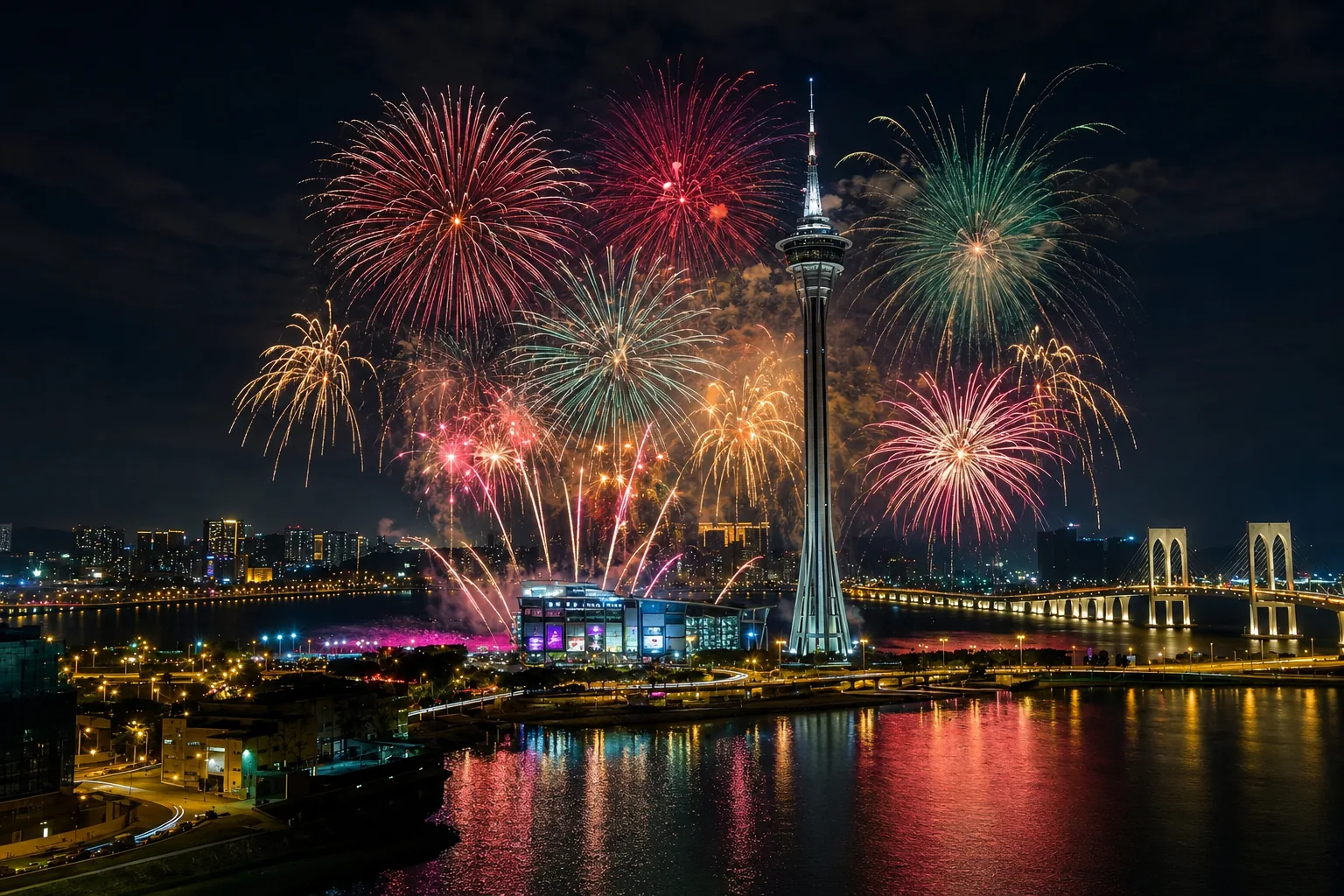 旅客专属澳门桑拿礼宾服务 — 澳门旅游塔煙花夜景
