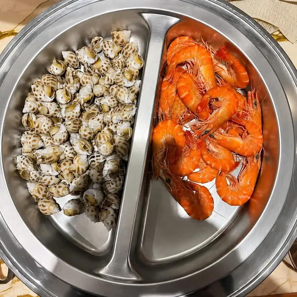 海鲜自助拼盘照片